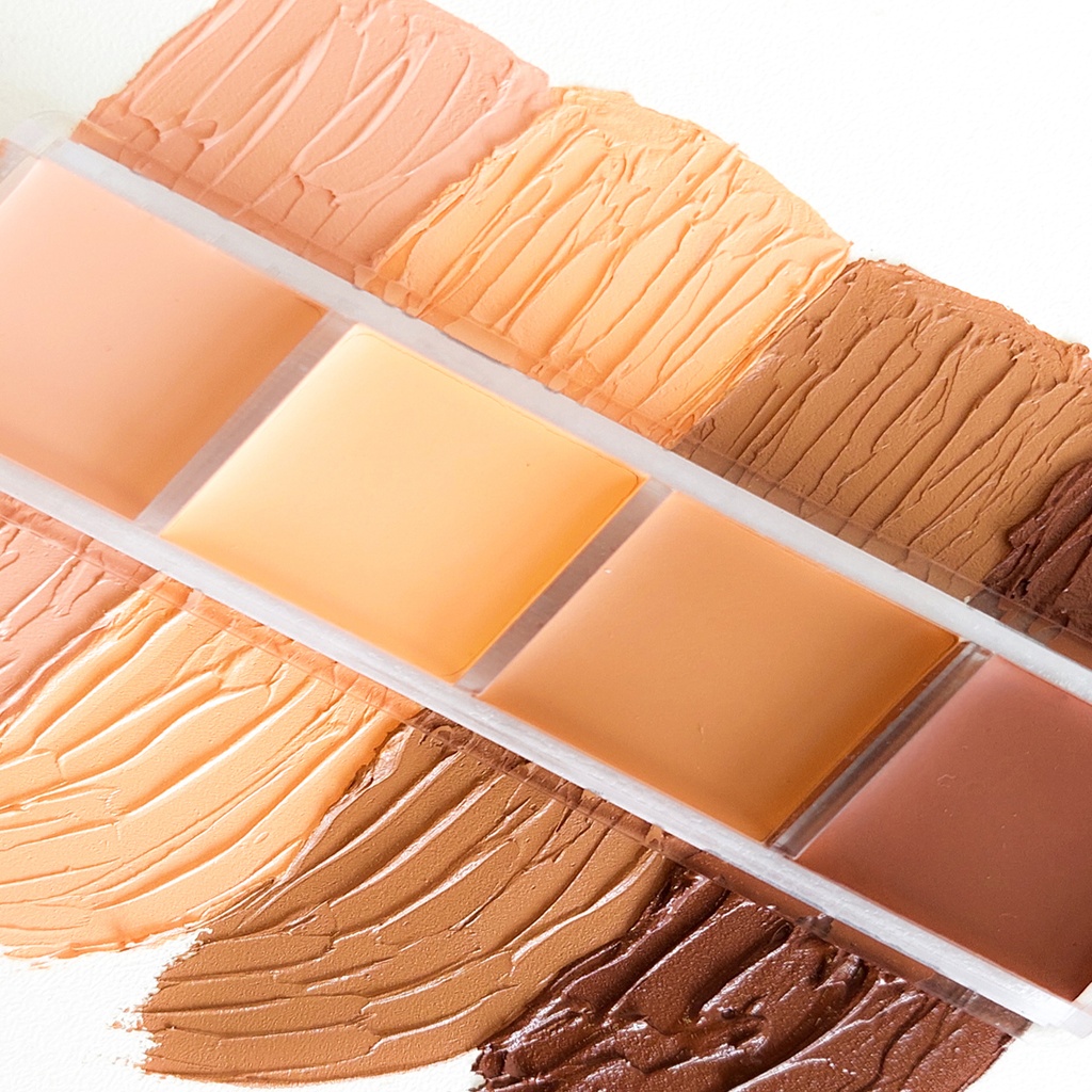 Set de Maquillaje Cremoso Correctivo Estuche Acrilico - 4 Unid. x 5g. c/u -  1751/02