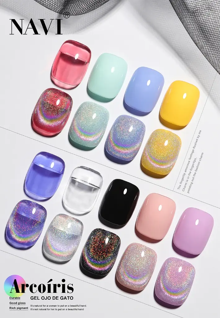Esmalte Navi Ojo De Gato 9D  X 15ml ARCOIRIS #91525