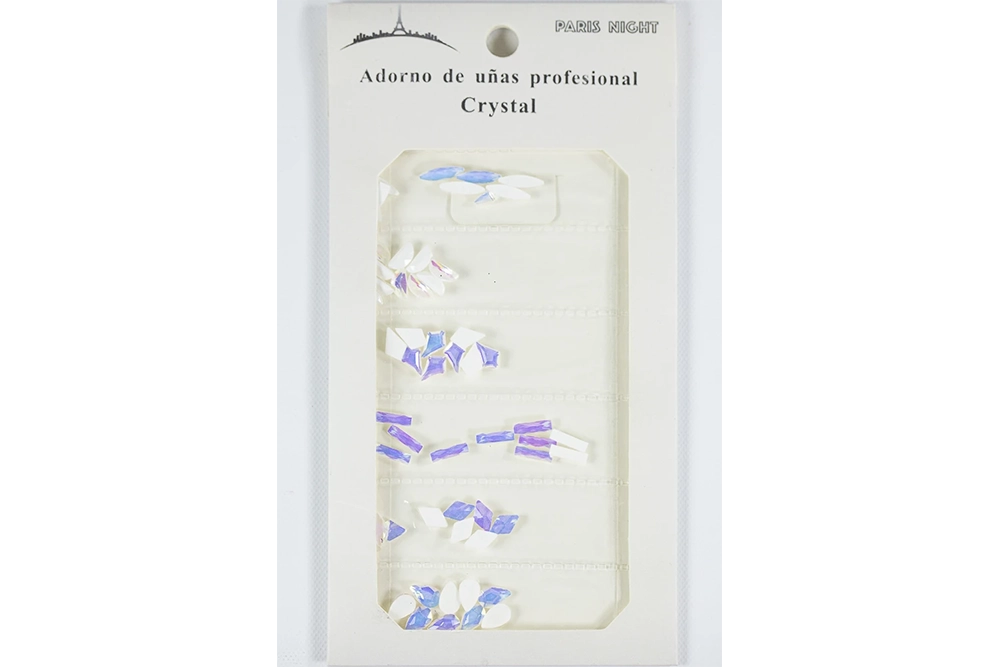 Cristal Tornasol Grande Base Blanco 