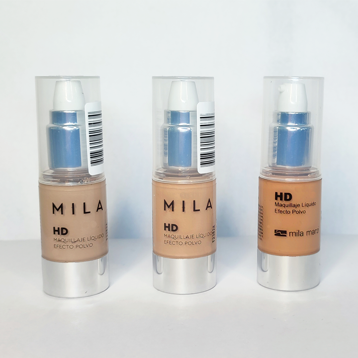 Maquillaje Líquido  Efecto Polvo - HD
