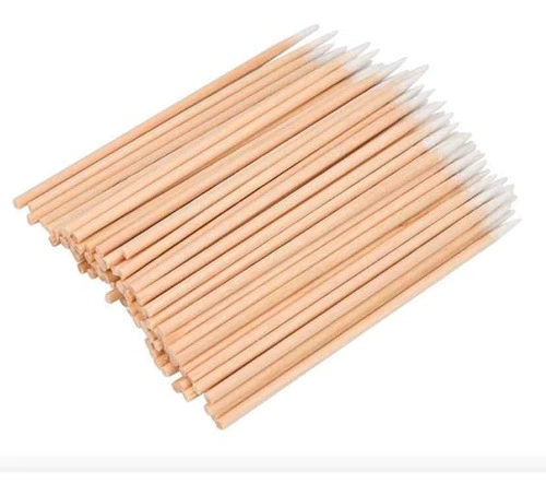 Microhisopos De Madera Punta Fina X 100u 