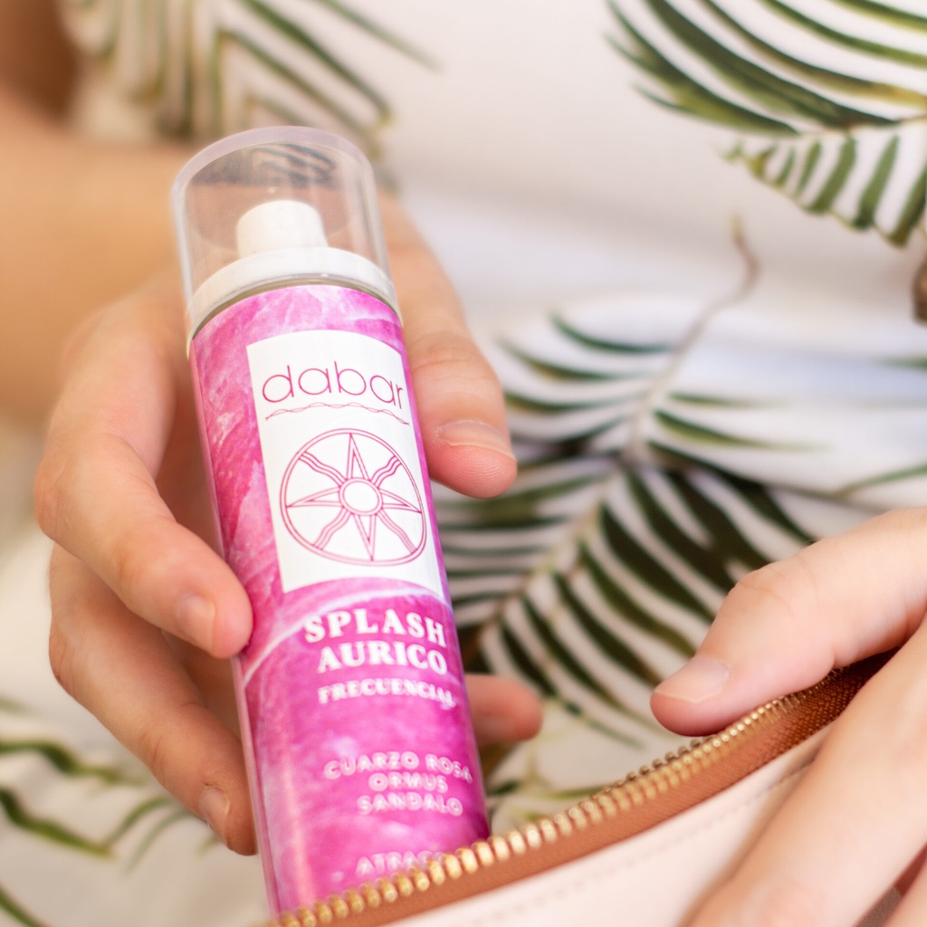 Splash Áurico Frecuencial ATRACCIÓN (Cuarzo Rosa, Ormus & Sándalo) x100ml