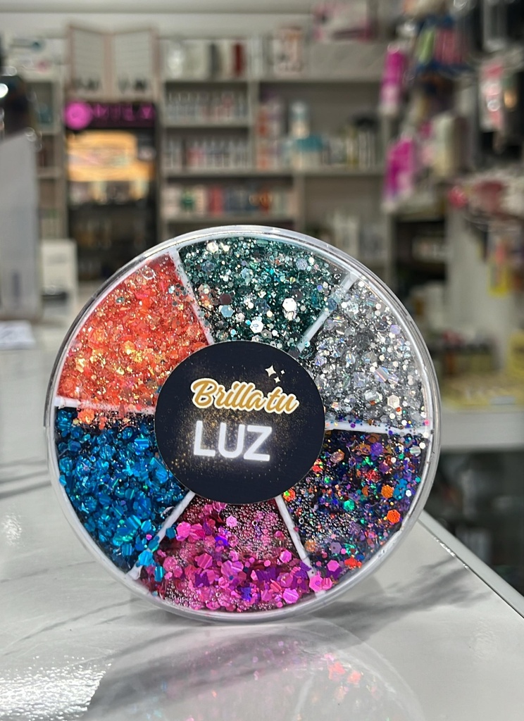 Paleta Glitter 6 colores