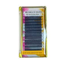 EXTENSIONES RUSSIAN 6D D 0,07 MIX x 12 LINEAS