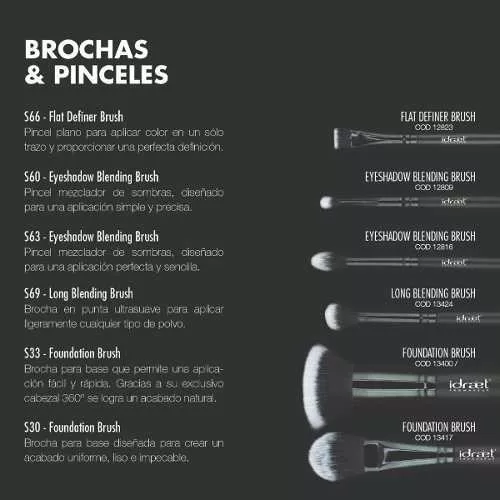 Brochas Idraet Maquillaje