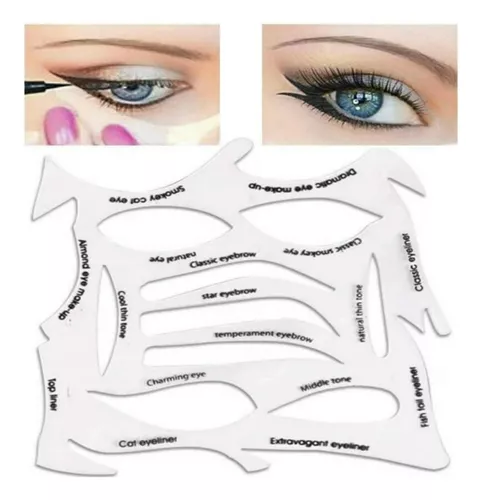 Plancha Sticker Stencil Para Delineado De Ojos 