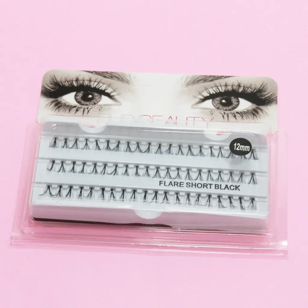 Pestañas individuales de 3 pelos