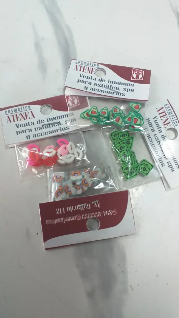Decoracion de uñas 3D en bolsitas