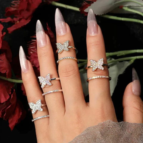 Anillo Falange para fotos de uñas