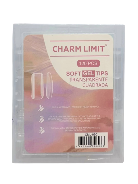 Tips press on soft gel matte 120pcs charm limit