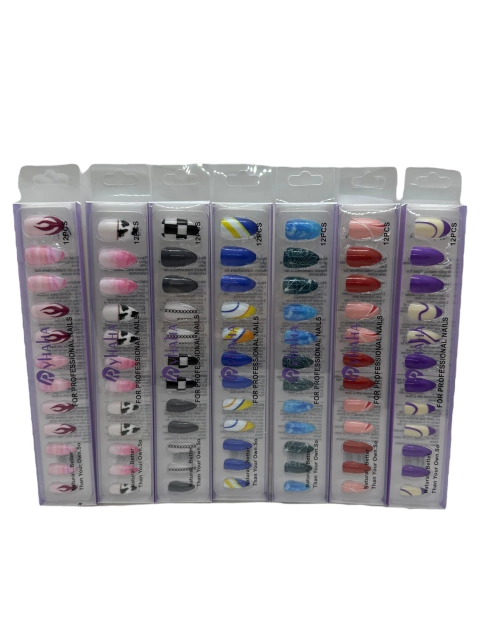 Uñas postizas colores diseños surtidos