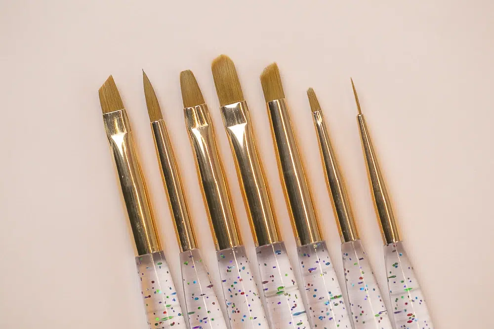 Set de 7 pinceles acrilicos 