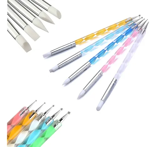 Pincel silicona y dotting 
