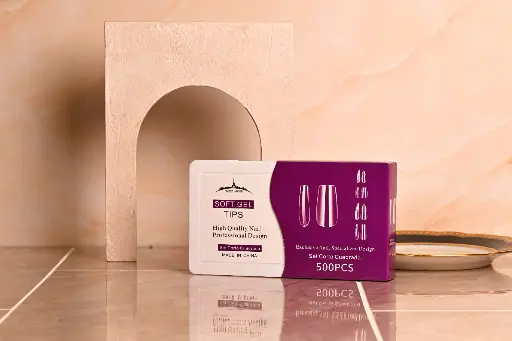 [4524] Tips Soft Gel x500 Set Corta en Caja