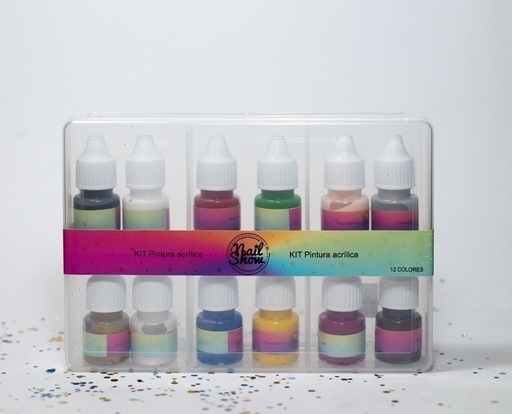 [3652] Kit Pintura Acrìlica 12 unidades Nail Show