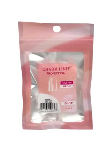 [9674] Tips press on soft gel Charm Limit 50pcs