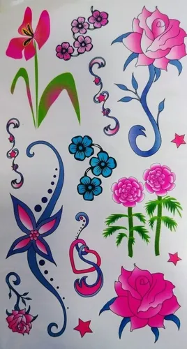 [9781] Plancha Tatuajes Temporales