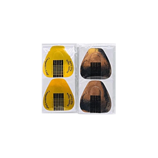 [177] Moldes para uñas dorados x12uni