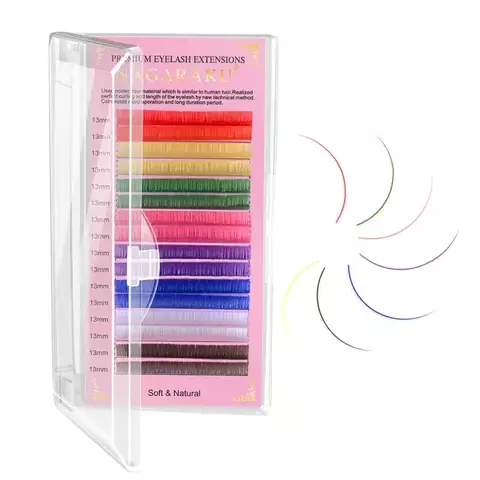 Pestañas Nagaraku de Colores