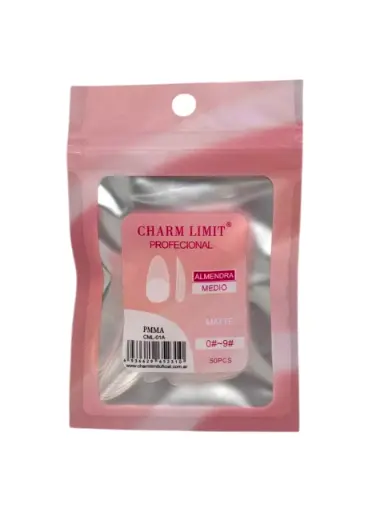 [10068] Tips press on soft gel Almendra medio matte 48pcs charm limit