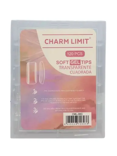 Tips press on soft gel matte 120pcs charm limit