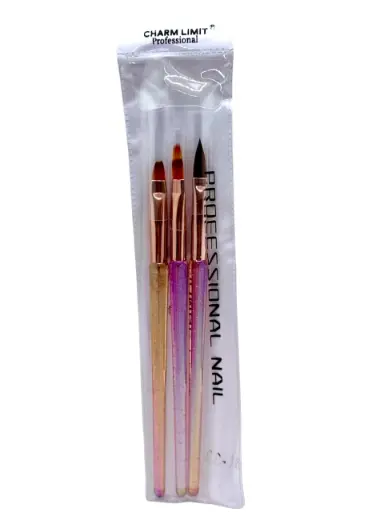 [10101] Set Pincel acrilico gel y degrade 3u Charm limit