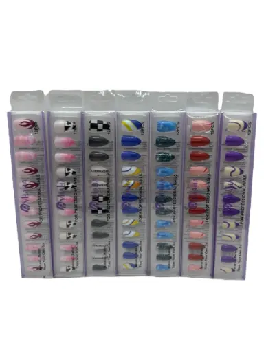 [10102] Uñas postizas colores diseños surtidos