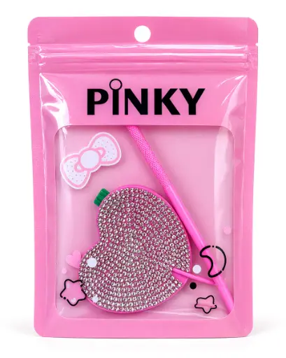 [10123] Espejo para extensiones de pestañas Corazón Strass 