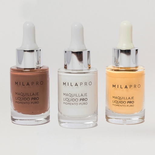 [6590] Maquillaje Líquido ¨Pigmento Puro¨ (Botella con gotero ) x 14g.- 