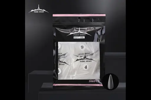 [4309] Tips Soft Gel Prelimado X 500 En Bolsa 