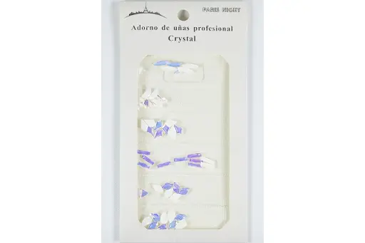 [4366] Cristal Tornasol Grande Base Blanco 